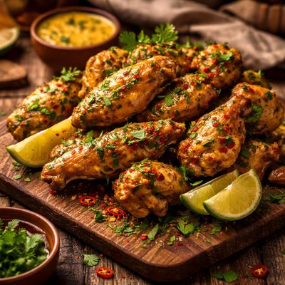 Image of Coconut Curried Chicken Wings