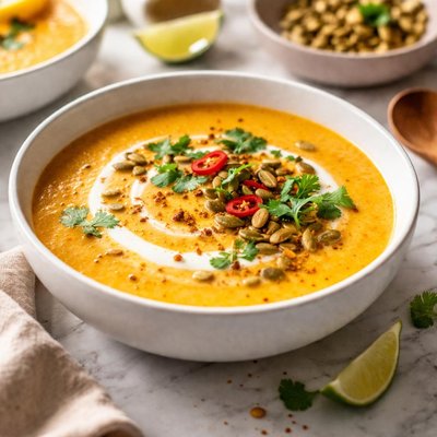 Image of Coconut Curried Pumpkin Soup
