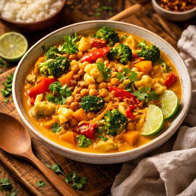 Image of Coconut Curried Vegetables