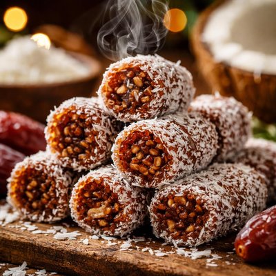Image of Coconut Date Rolls
