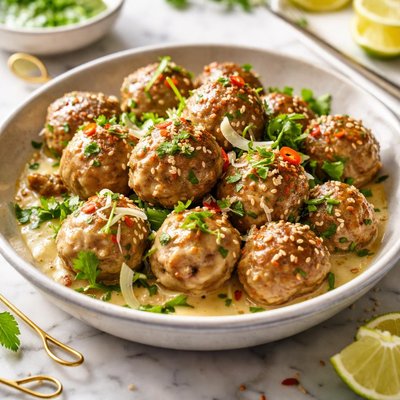 Image of Coconut Fennel Cocktail Meatballs
