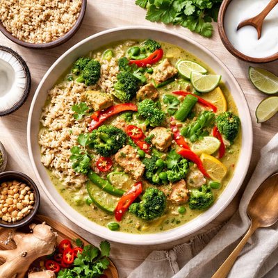Image of Coconut Green Curry Brown Rice