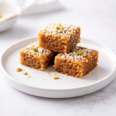 Image of Coconut Jaggery Barfi