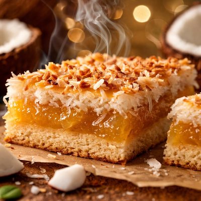 Image of Coconut Jam Slice