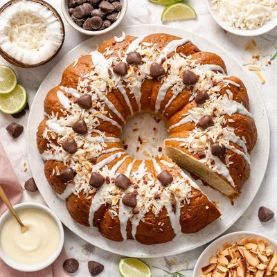 Image of Coconut Kisses Bundt Cake