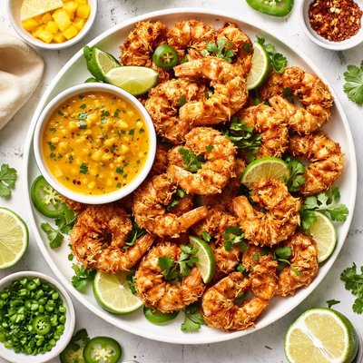 Image of Coconut Lime Shrimp W Mango Jalapeno Dipping Sauce