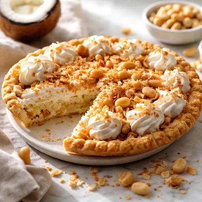 Image of Coconut Macadamia Nut Pie