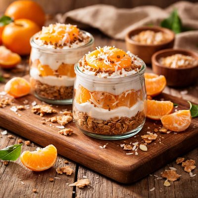 Image of Coconut Mandarin Parfaits