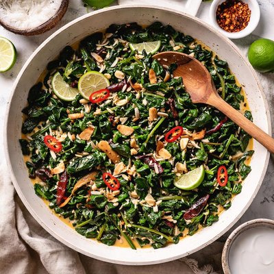 Image of Coconut Milk Braised Greens