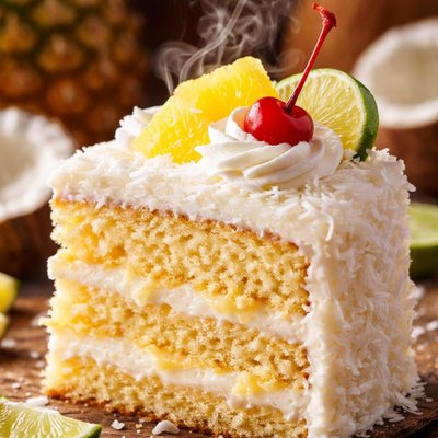 Image of Coconut or Pina Colada Cake