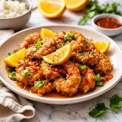 Image of Coconut Orange Shrimp