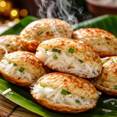 Image of Coconut Pancakes Kanom Kluk