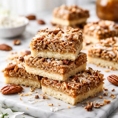 Image of Coconut Pecan Butter Bars