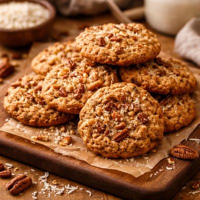 Image of Coconut Pecan Cookies Vegan