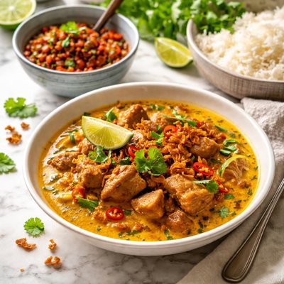 Image of Coconut Pork and Chilli Chutney