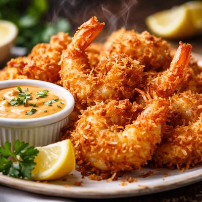 Image of Coconut Shrimp and Sauce