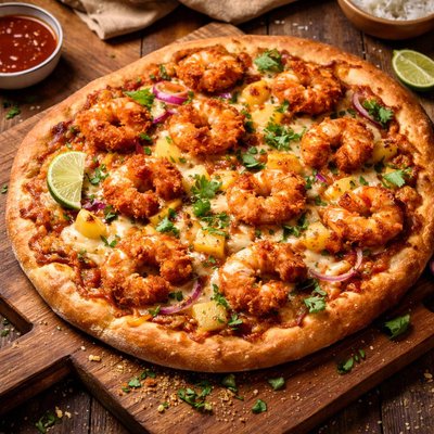 Image of Coconut Shrimp Pizza