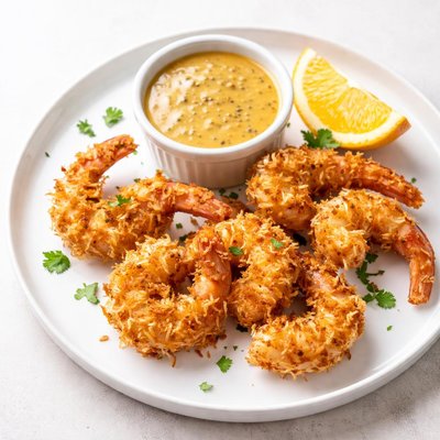Image of Coconut Shrimp with Orange Mustard Sauce