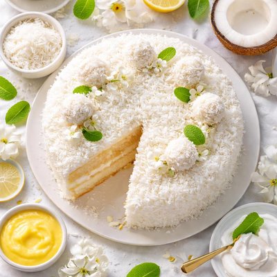 Image of Coconut Snowball Cake