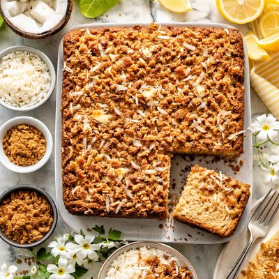 Image of Coconut Streusel Coffee Cake