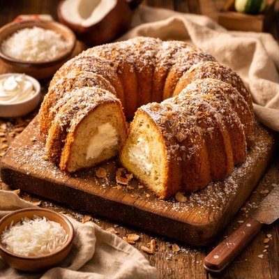 Image of Coconut Surprise Bundt Cake