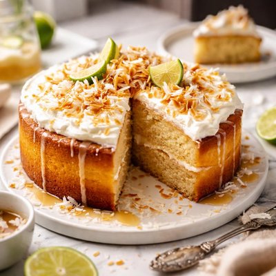 Image of Coconut Syrup Cake