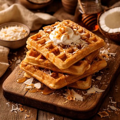 Image of Coconut Waffles