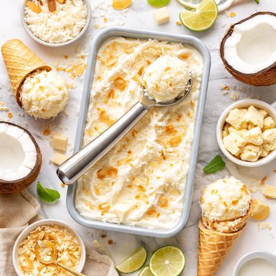 Image of Coconut White Chocolate Ice Cream