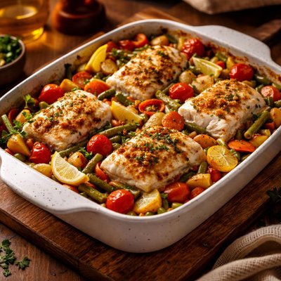 Image of Cod and Veggies Casserole