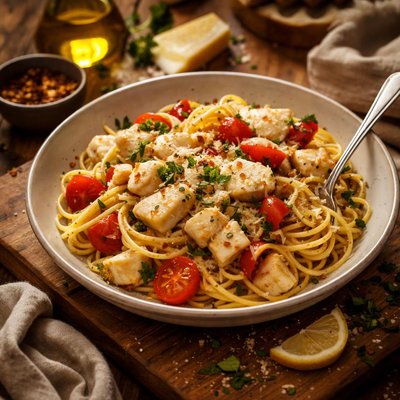 Image of Cod Fish Pasta
