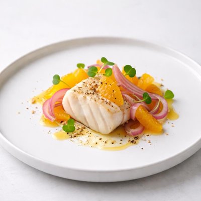 Image of Cod with Orange and Onion