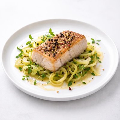 Image of Cod with Peppercorns and Leeks Ww 5 Points Plus