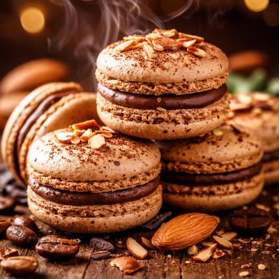 Image of Coffee Almond Macaroons