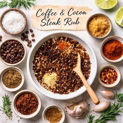 Image of Coffee and Cocoa Steak Rub