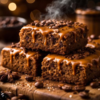 Image of Coffee Bars with Coffee Glaze