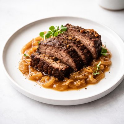 Image of Coffee Braised Pot Roast with Onion Sauce