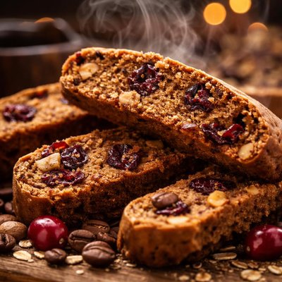 Image of Coffee Cranberry Breakfast Biscotti