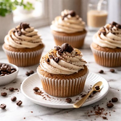 Image of Coffee Frosted Irish Cream Cupcakes