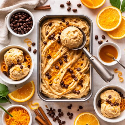 Image of Coffee Gelato with Orange Zest
