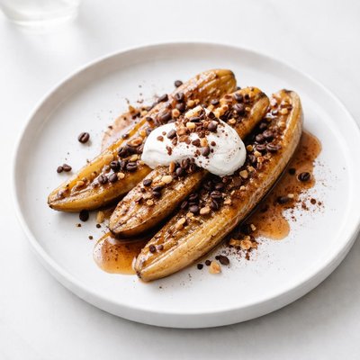 Image of Coffee Kissed Baked Bananas