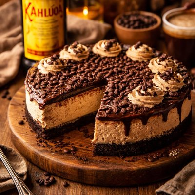 Image of Coffee Liqueur Kahlua Cheesecake