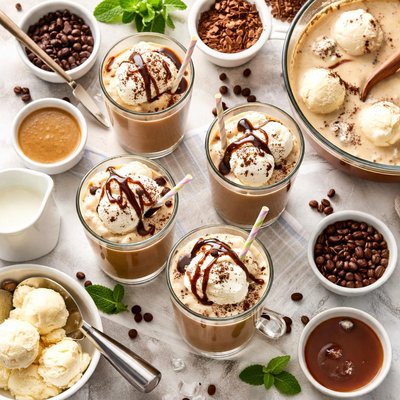 Image of Coffee Punch with Ice Cream Floats