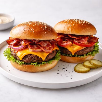 Image of Colby Bacon Hamburgers