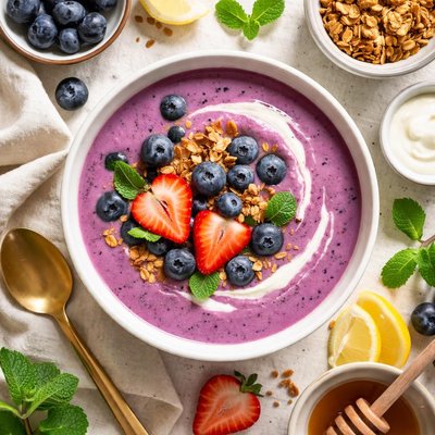 Image of Cold Blueberry Soup