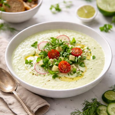 Image of Cold Cream of Cucumber Soup