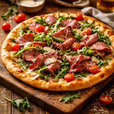 Image of Cold Roast Beef Pizza