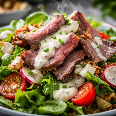 Image of Cold Roast Beef Salad with Horseradish Dressing