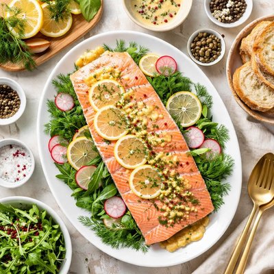 Image of Cold Salmon with Mustard Sauce Recipe