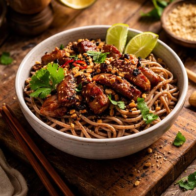 Image of Cold Soba Noodles W Vietnamese Pork