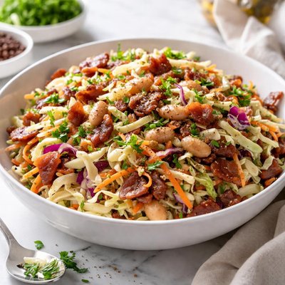 Image of Cole Slaw with Beans and Bacon